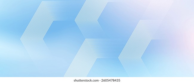 Modern medical or health care scientific abstract background with hexagons. Geometric stripe line art design for poster, brochure, cover, banner, header, website, presentation template.
