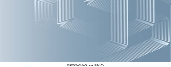 Modern medical or health care scientific abstract background with hexagons. Geometric stripe line art design for poster, brochure, cover, banner, header, website, presentation template.