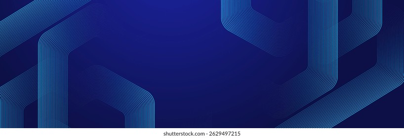 Modern medical or health care scientific abstract background with hexagons. Geometric stripe line art design for poster, brochure, cover, banner, header, website, presentation template