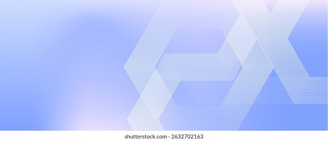 Modern medical or health care scientific abstract background with hexagons. Geometric stripe line art design for poster, brochure, cover, banner, header, website, presentation template.