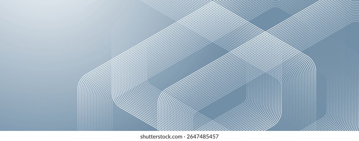 Modern medical or health care scientific abstract background with hexagons. Geometric stripe line art design for poster, brochure, cover, banner, header, website, presentation template