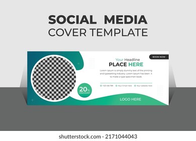 Modern Medical Health Social Media Cover Design Template, Banner Template and Web Banner Template Design for Social Media.