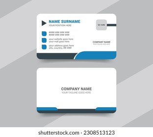 Modern medical healthcare style business card design template