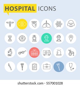Modern medical icon set.vector illustrator