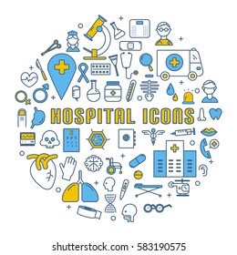Modern medical icon set.vector illustrator