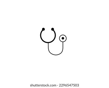 Modern medical icons vector illustration stethoscope with black and white style isolated
