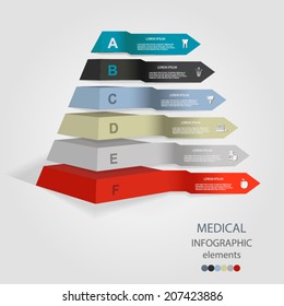 Modern medical infographics banner