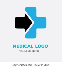 Modern Medical pharmacy Health Logo Design, Health Medical Logo Template Vector  illustrator 

