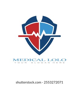 Modern medical tech logo featuring a colorful cross and digital pixel elements. Perfect for healthcare, technology, and innovation branding in vector format.