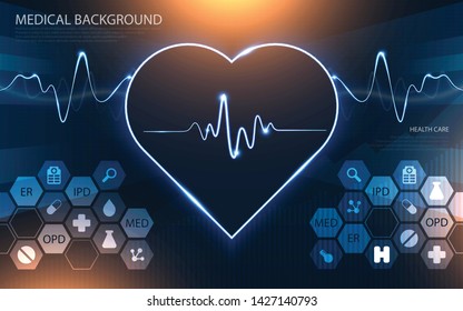 Modern medical technology and innovation concept. health care pattern medical innovation concept background design.