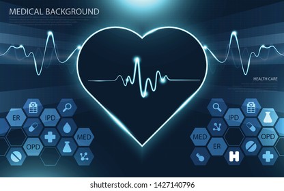 Modern medical technology and innovation concept. health care pattern medical innovation concept background design.