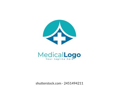 Modern Medical Vector Logo Template Design. Symbol Medical Logo Design