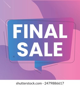 Modern Mega sale banner composition with flat discount background template abstract vector