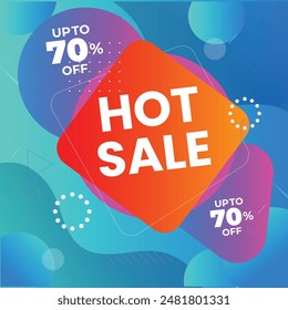 Modern Mega sale banner composition with flat discount background template abstract vector
