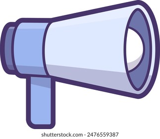 Modern Megaphone Flat Illustration Announcement