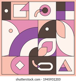 Modern Memphis Art 05 Pattern Illustration Graphic Design Posters, Vector Shape Layout Illustrations in Memphis Design Style.