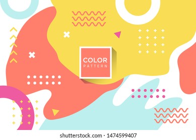 Modern Memphis Art Design Background