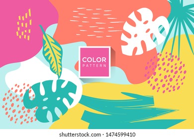 Modern Memphis Art Design Background