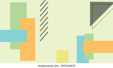 Modern memphis background for certificate or social media story template. Abstract shape memphis style poster design templates. Graphic design geometric presentation background