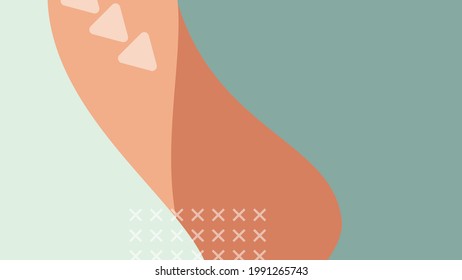 Modern memphis background for certificate or social media story template. Abstract shape memphis style poster design templates. Graphic design geometric presentation background