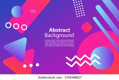 Modern memphis background with elements. Graphic design element.