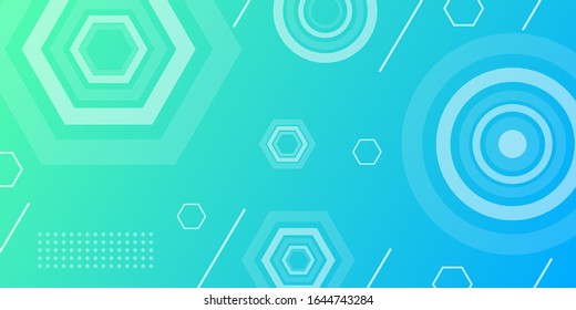 Modern memphis background. Gradient geometric shape background. Geometric artistic design. Fashionable banner, poster, cover, booklet. 