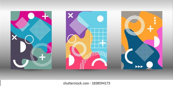 Moderne Hintergrunddecken, großartiges Design für jeden Zweck. Farbige, trendige Illustration.  Broschüre kreatives Design. Kreative Vektorbanner-Illustration.