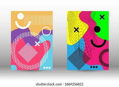Moderne Hintergrunddecken, großartiges Design für jeden Zweck. Farbige, trendige Illustration.  Broschüre kreatives Design. Kreative Vektorbanner-Illustration.