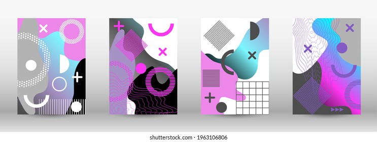 Cubiertas modernas de fondo de memphis, gran diseño para cualquier propósito. Colorida ilustración de moda. Diseño de fondo geométrico colorido. Ilustración de banner vector creativo.