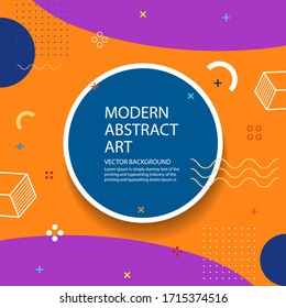 Modern memphis design background. vector, illustration