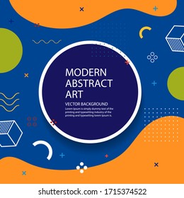 Modern memphis design background. vector, illustration