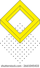 Elemento de diseño geométrico moderno de Memphis