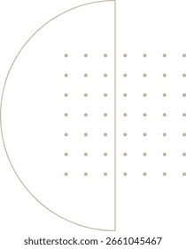 Modern Memphis Geometric Design Element