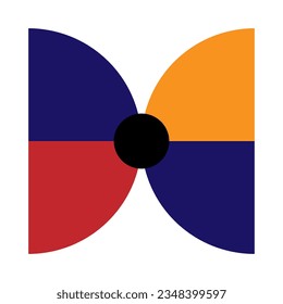 Modern memphis shape vector element