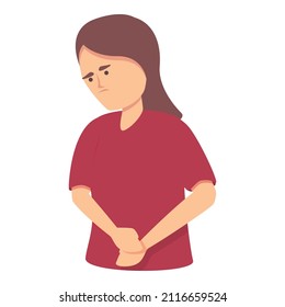 Modern menopause icon cartoon vector. Female hormone. Health fertility