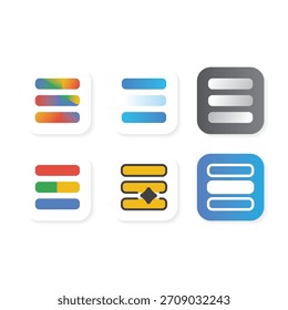 Logotipo moderno del App de menús que representa las opciones, la navegación y la facilidad de uso.