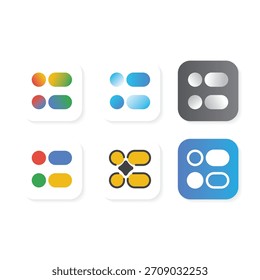 Logotipo moderno del App de menús que representa las opciones, la navegación y la facilidad de uso.