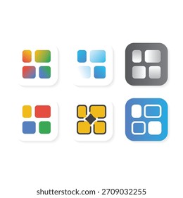 Logotipo moderno del App de menús que representa las opciones, la navegación y la facilidad de uso.