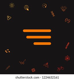 Modern menu icon for mobile apps and websites. Graphic elements for your design
