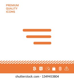 Modern menu icon for mobile apps and websites. Graphic elements for your design