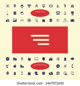 Modern menu icon for mobile apps and websites. Graphic elements for your design