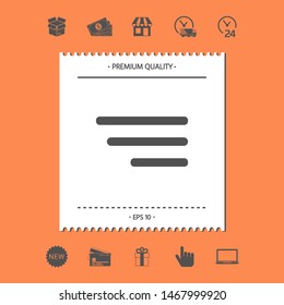 Modern menu icon for mobile apps and websites. Graphic elements for your design