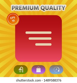 Modern menu icon for mobile apps and websites. Graphic elements for your design