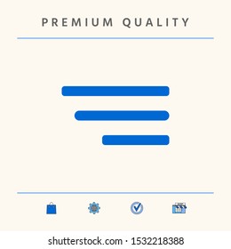 Modern menu icon for mobile apps and websites. Graphic elements for your design