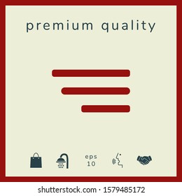 Modern menu icon for mobile apps and websites. Graphic elements for your design