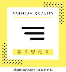 Modern menu icon for mobile apps and websites. Graphic elements for your design