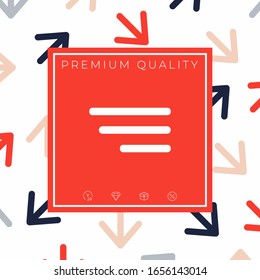 Modernes Menüsymbol für mobile Apps und Websites. Grafische Elemente für Ihr Design
