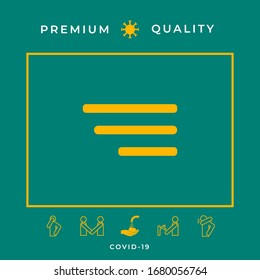 Modern menu icon for mobile apps and websites. Graphic elements for your design