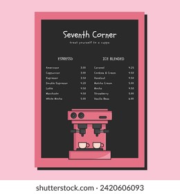 Modern Menu - ready to print 