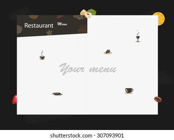 Modern menu for restaurant
